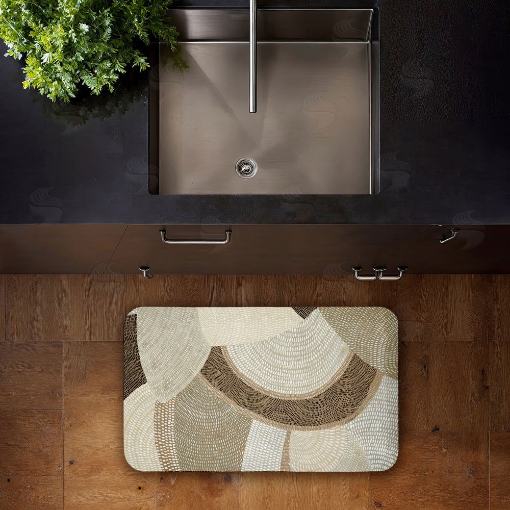 Emma Peal Mystic Neutral Patterns Kitchen Floor Mat