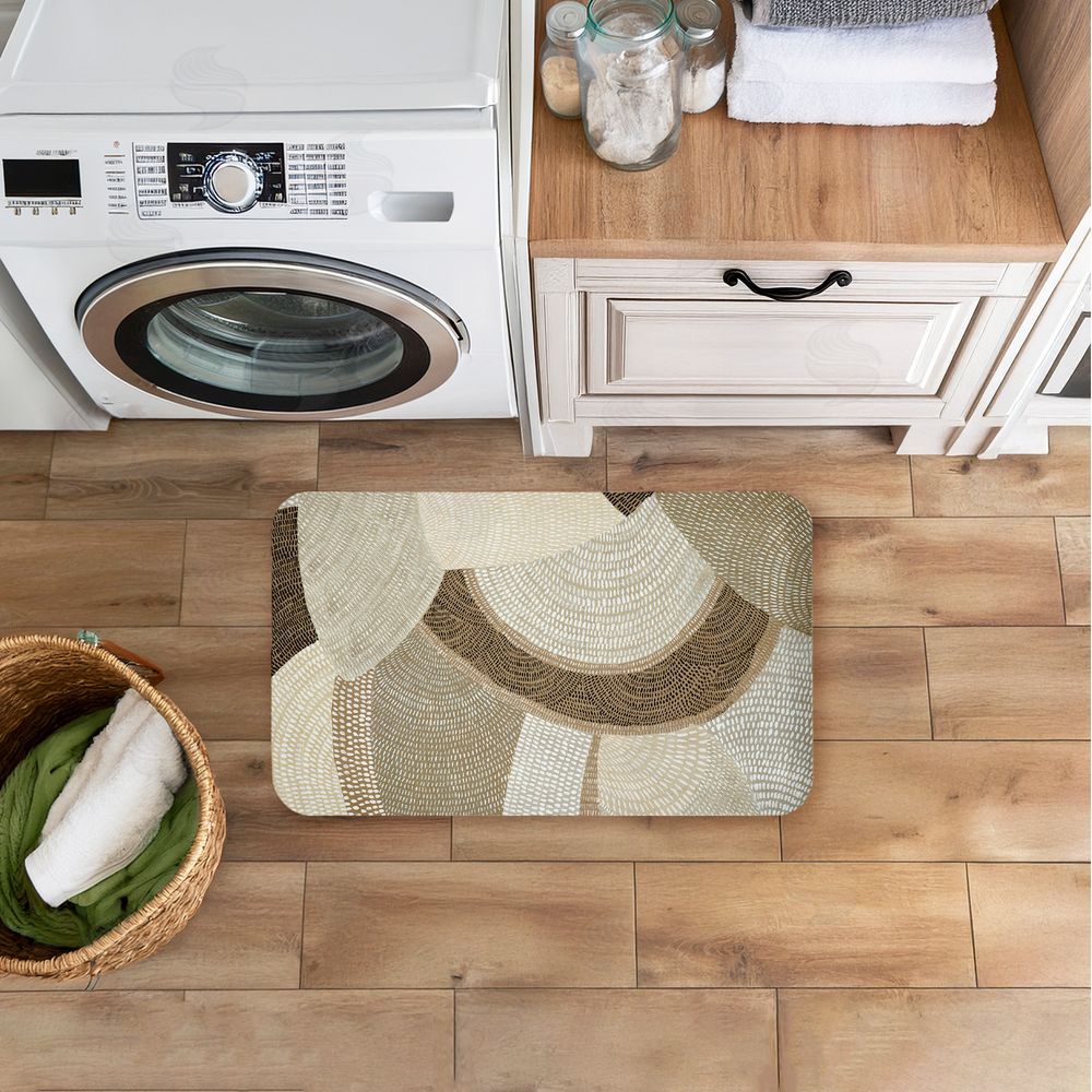 Emma Peal Mystic Neutral Patterns Kitchen Floor Mat
