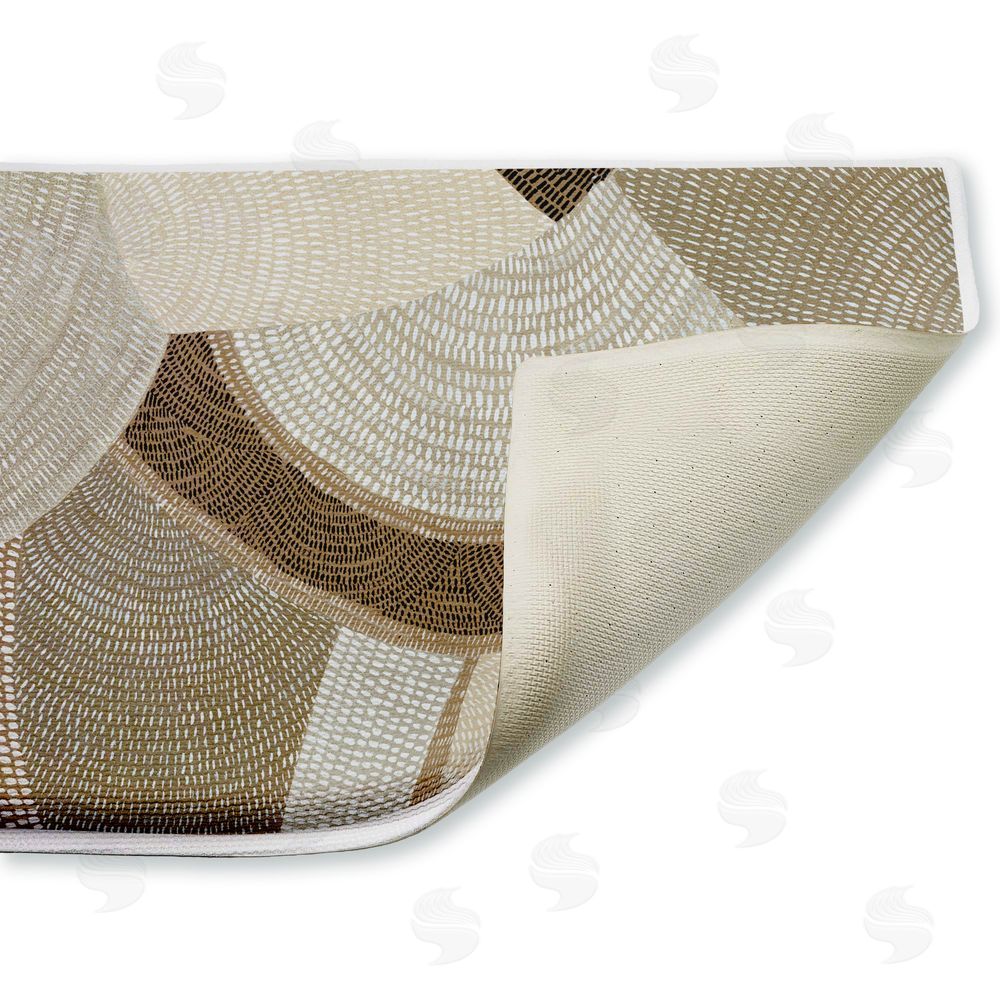 Emma Peal Mystic Neutral Patterns Plush Bathroom Floor Mat
