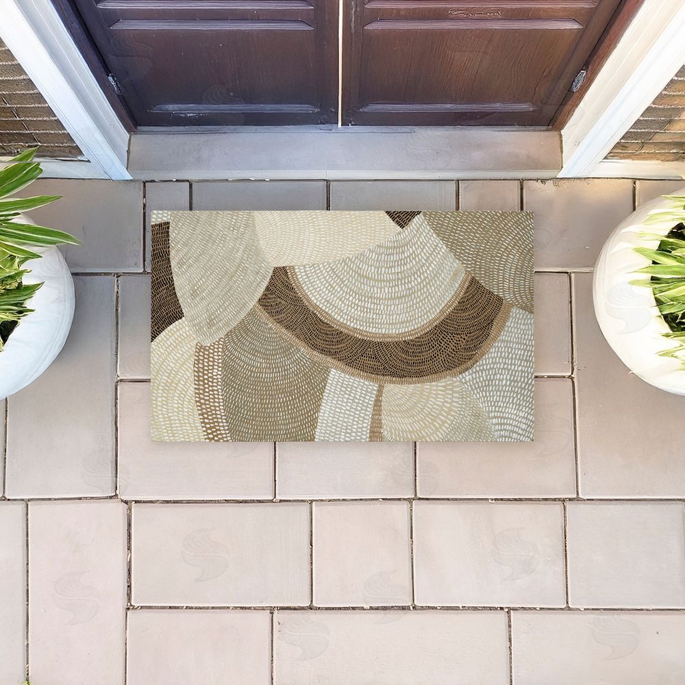Emma Peal Mystic Neutral Patterns Unwoven Outdoor Door Mat