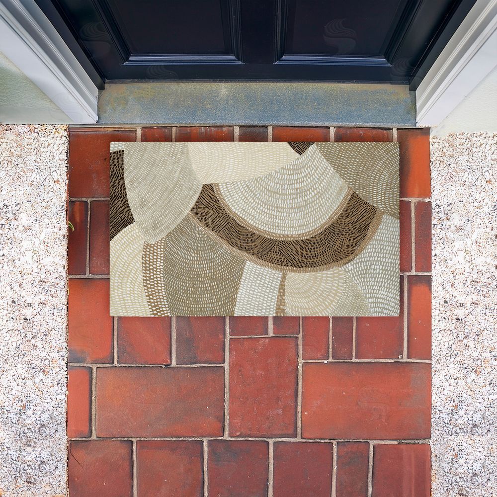 Emma Peal Mystic Neutral Patterns Unwoven Outdoor Door Mat