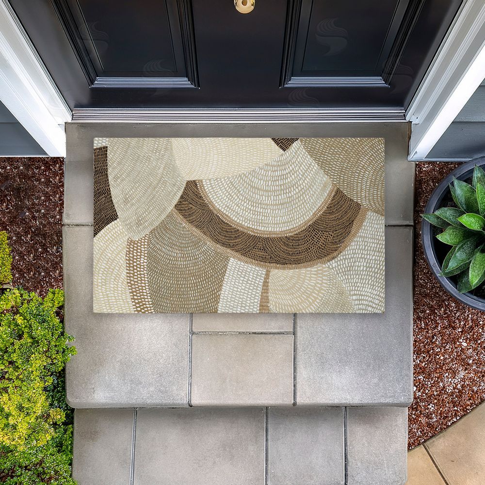 Emma Peal Mystic Neutral Patterns Unwoven Outdoor Door Mat