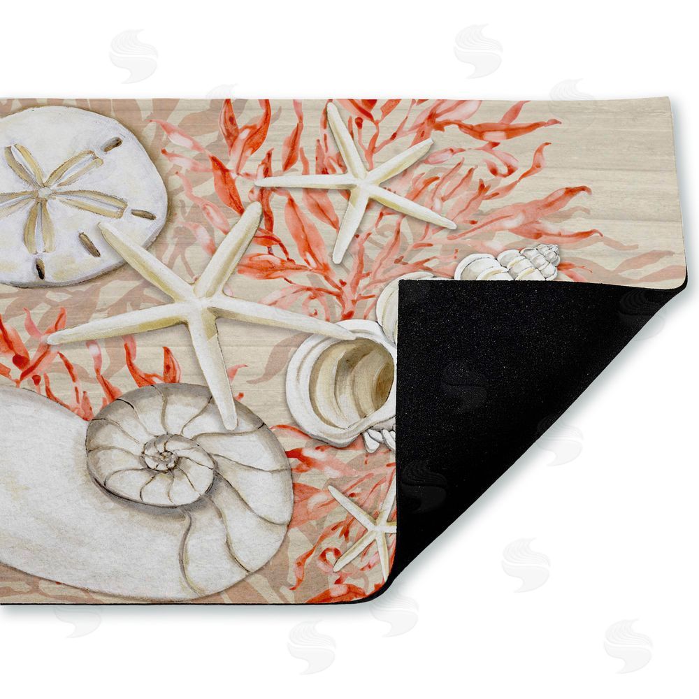 Paul Brent Coral & White Shells Unwoven Outdoor Door Mat