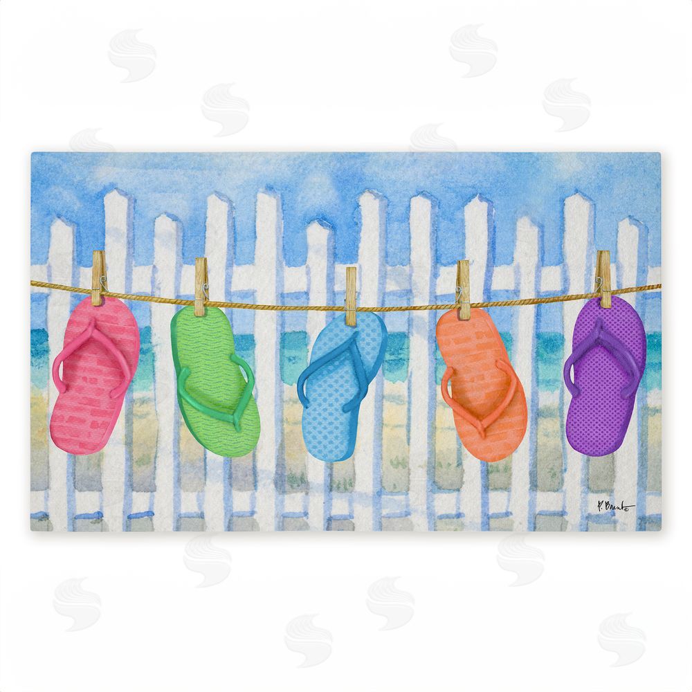 Paul Brent Flip Flop Summer Clothesline Unwoven Outdoor Door Mat