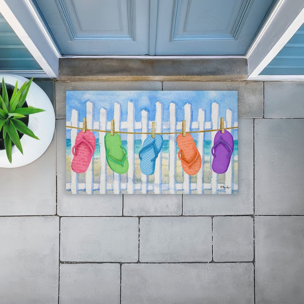 Paul Brent Flip Flop Summer Clothesline Unwoven Outdoor Door Mat
