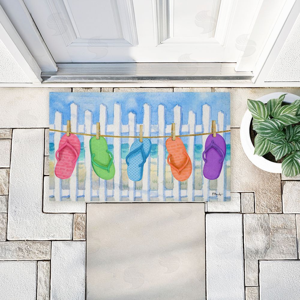 Paul Brent Flip Flop Summer Clothesline Unwoven Outdoor Door Mat