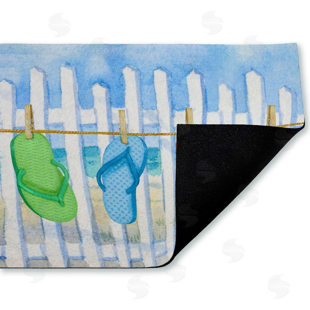 Paul Brent Flip Flop Summer Clothesline Unwoven Outdoor Door Mat