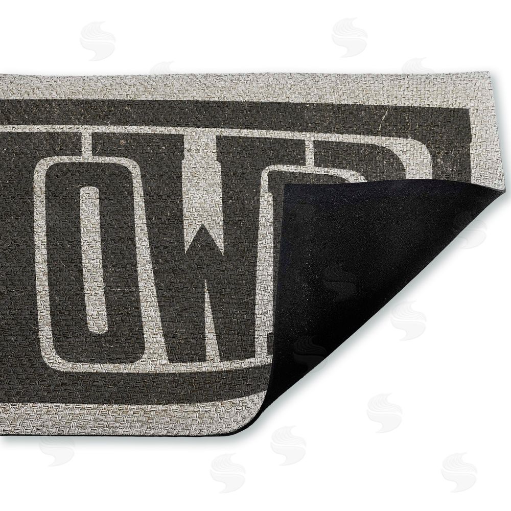 Sisi and Seb Bold Western Howdy Greeting Outdoor Faux Sisal Door Mat
