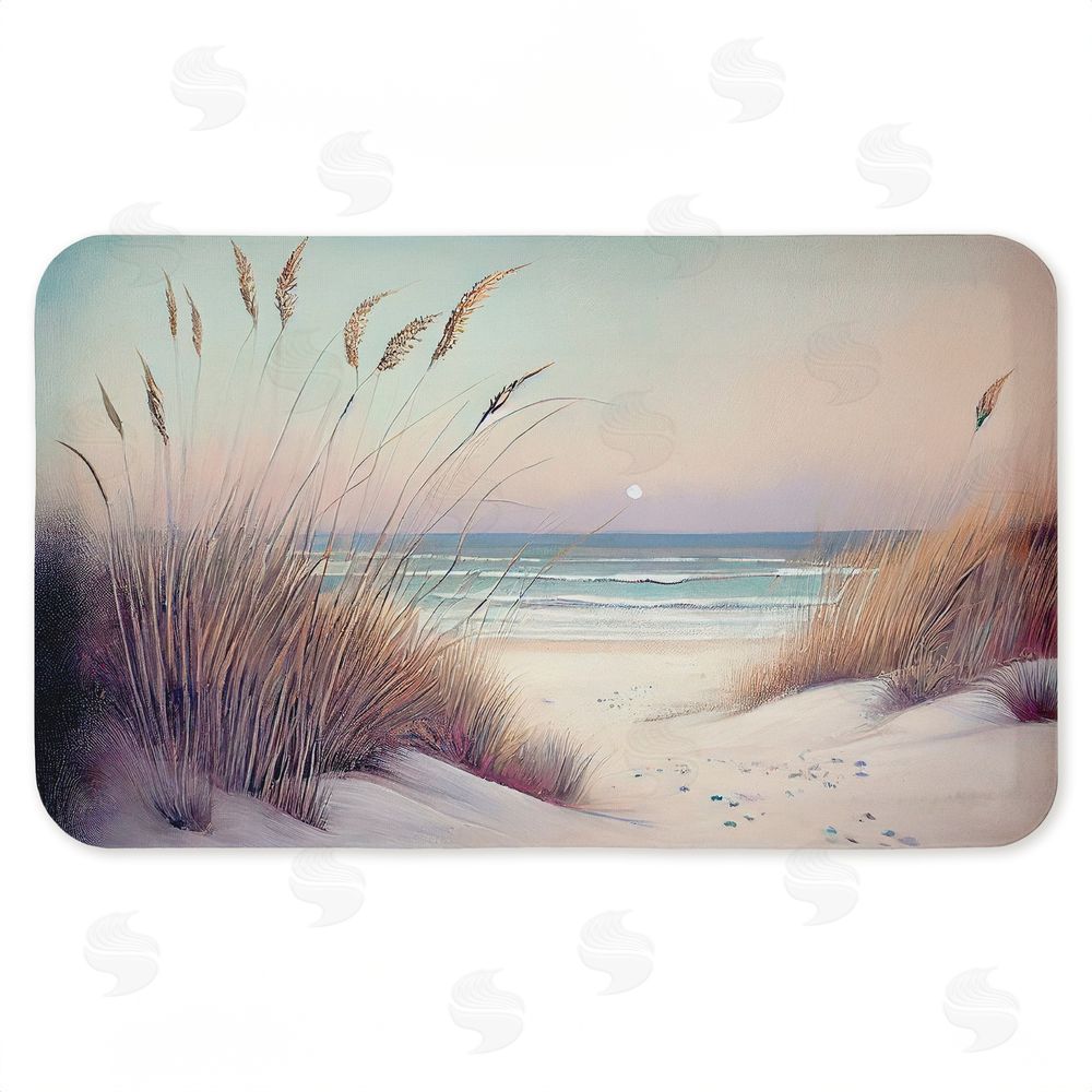 Sasha Smooth Sunset Beach Dunes Kitchen Floor Mat