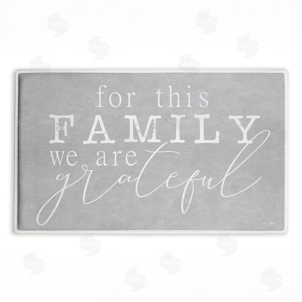 Jaxn Blvd. For This Family Gratitude Plush Bathroom Floor Mat