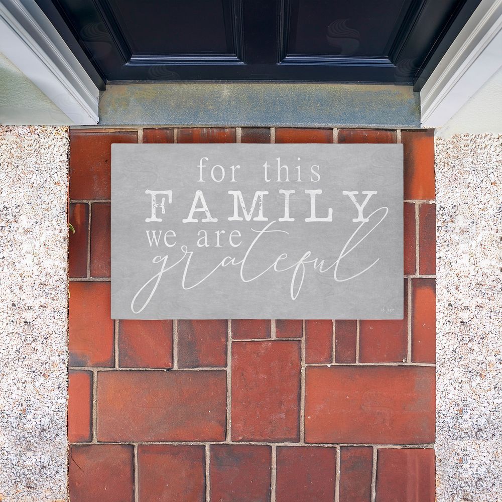 Jaxn Blvd. For This Family Gratitude Unwoven Outdoor Door Mat