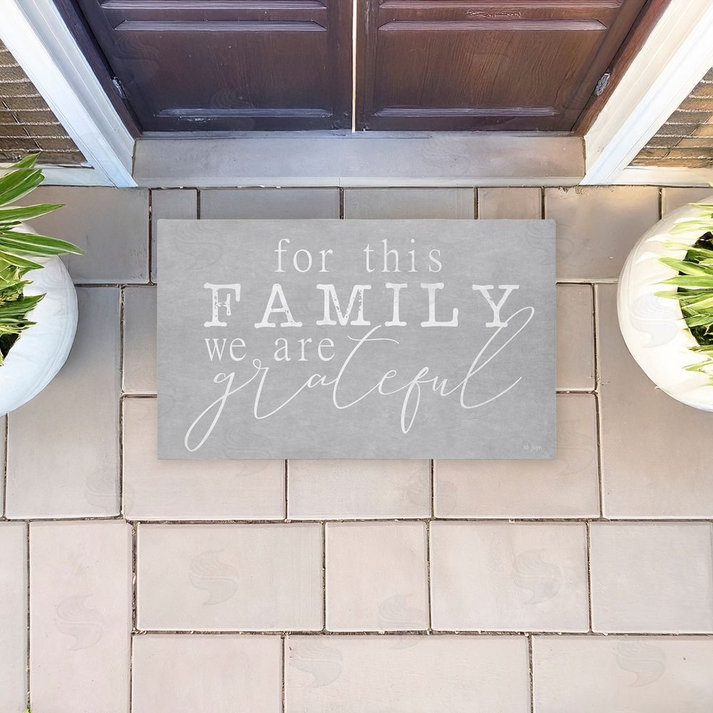 Jaxn Blvd. For This Family Gratitude Unwoven Outdoor Door Mat