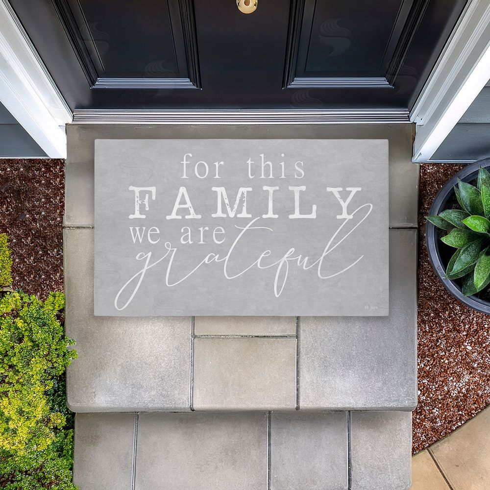 Jaxn Blvd. For This Family Gratitude Unwoven Outdoor Door Mat