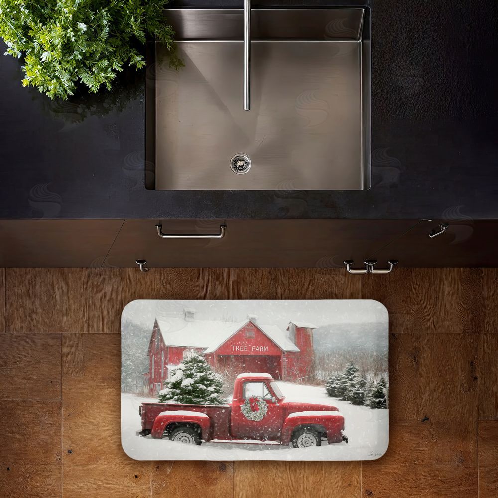 Lori Deiter Christmas Tree Farm & Truck Kitchen Floor Mat
