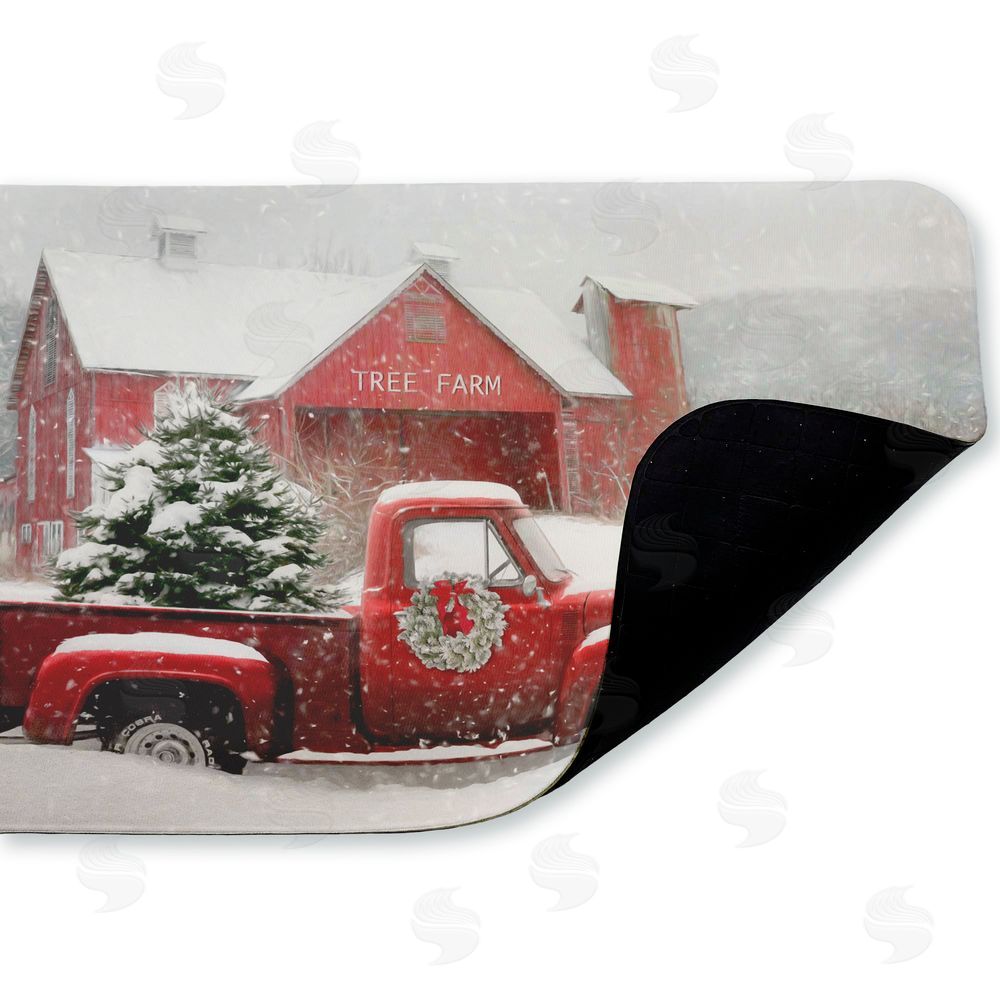 Lori Deiter Christmas Tree Farm & Truck Kitchen Floor Mat