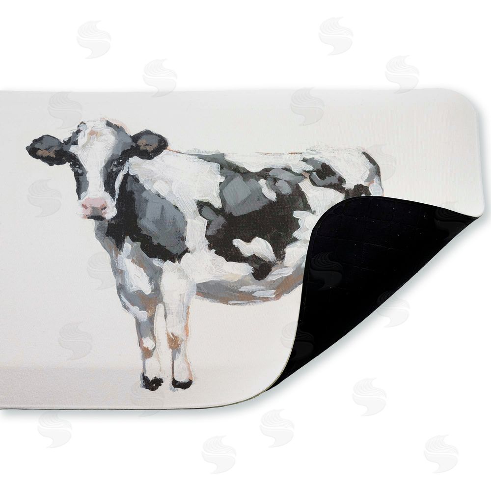 Sara Baker Simple Farmhouse Cow Kitchen Floor Mat