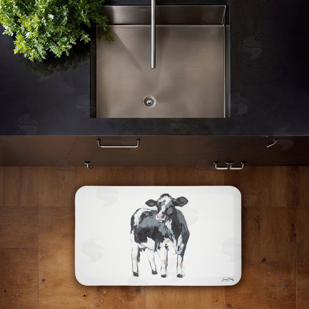 Sara Baker Standing Country Cow Kitchen Floor Mat