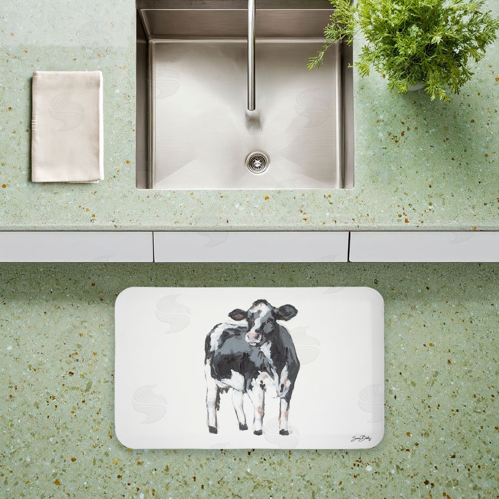 Sara Baker Standing Country Cow Kitchen Floor Mat
