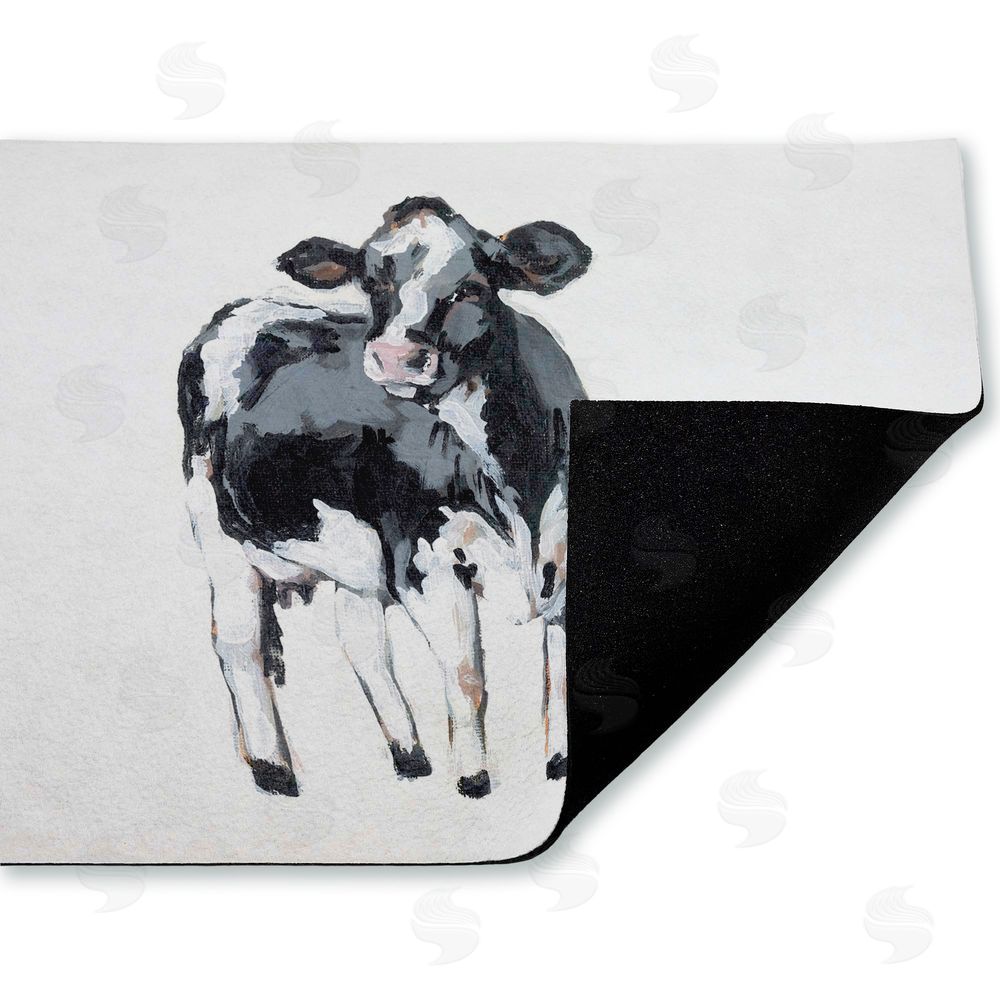 Sara Baker Standing Country Cow Unwoven Outdoor Door Mat