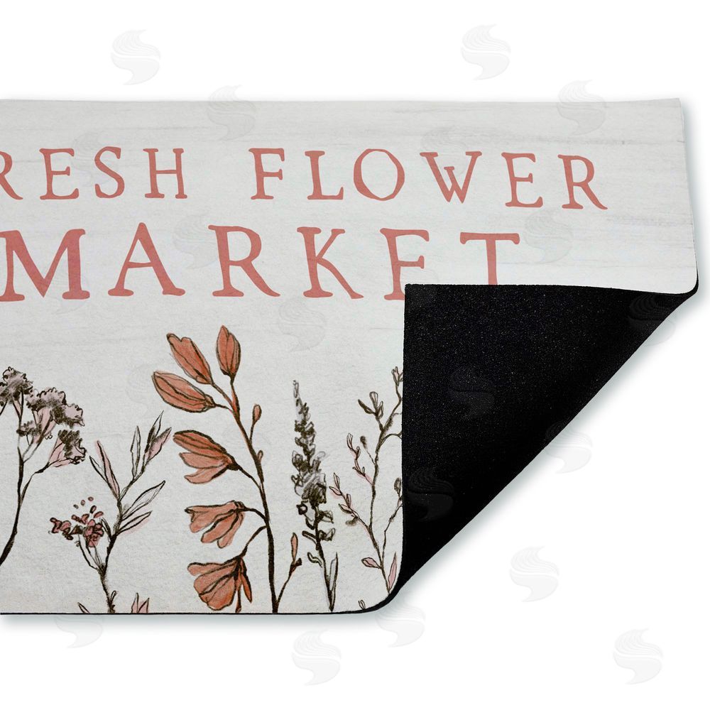 Lux + Me Designs Fresh Flower Market Blooms Unwoven Outdoor Door Mat