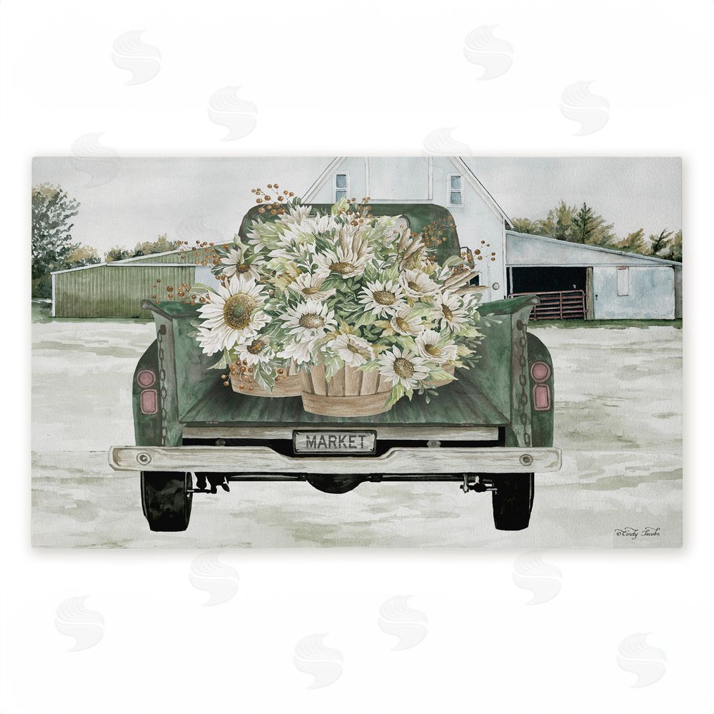 Cindy Jacobs Country Flower Delivery Unwoven Outdoor Door Mat