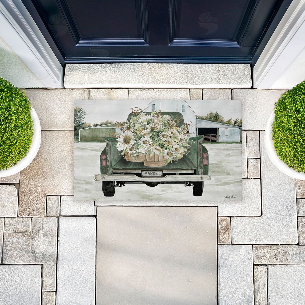 Cindy Jacobs Country Flower Delivery Unwoven Outdoor Door Mat
