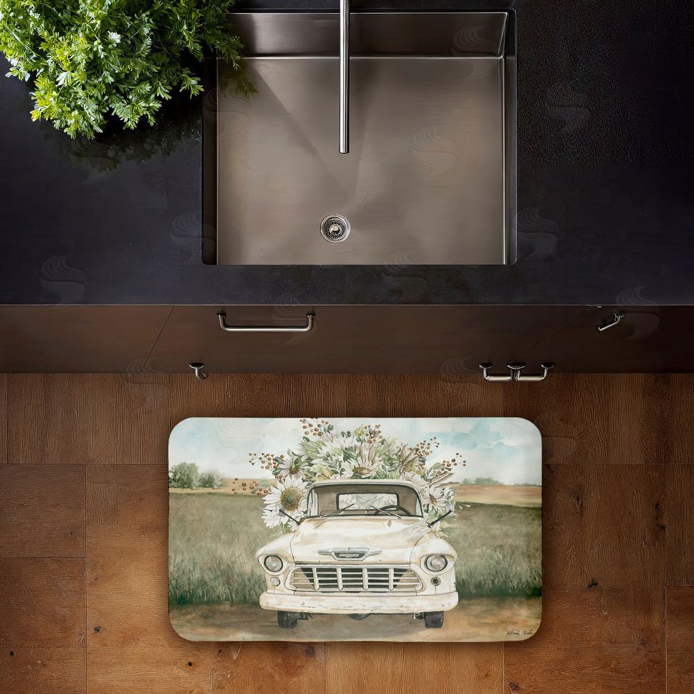 Cindy Jacobs Vintage Flower Delivery Kitchen Floor Mat