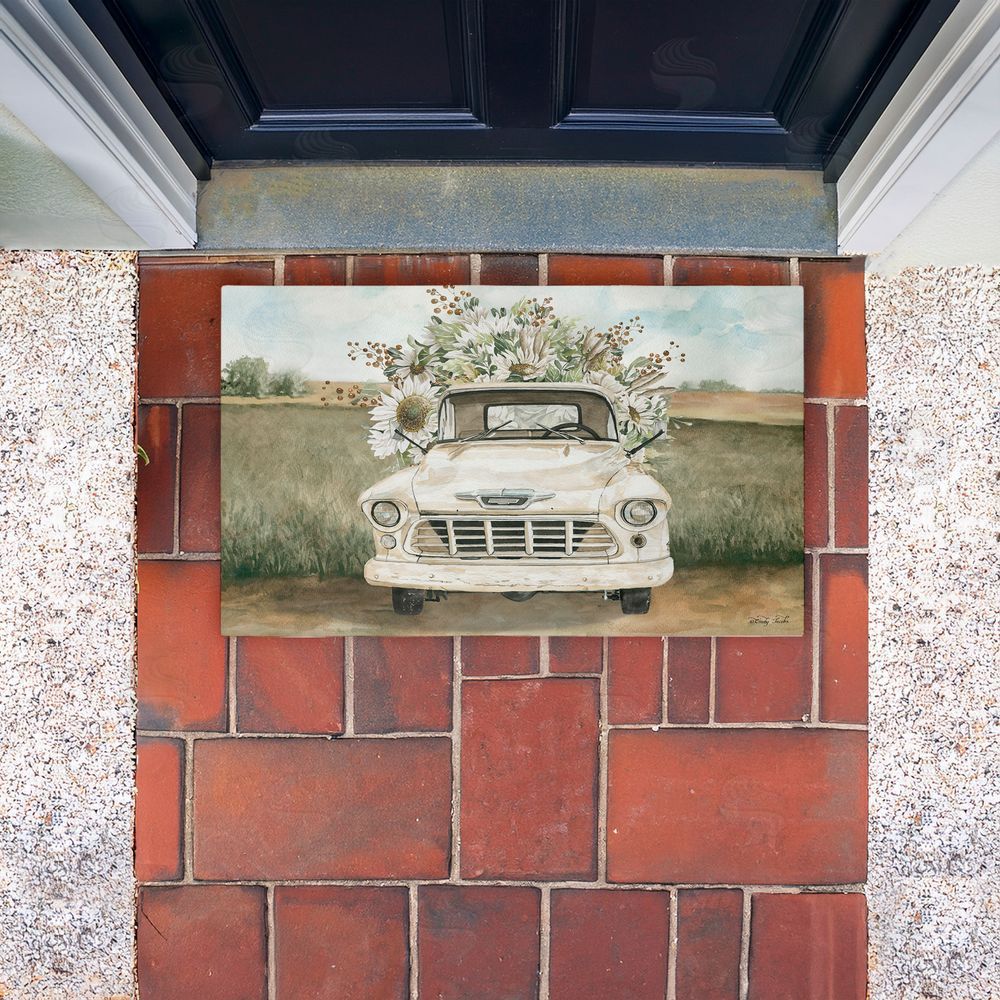 Cindy Jacobs Vintage Flower Delivery Unwoven Outdoor Door Mat