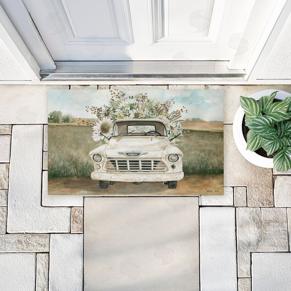 Cindy Jacobs Vintage Flower Delivery Unwoven Outdoor Door Mat