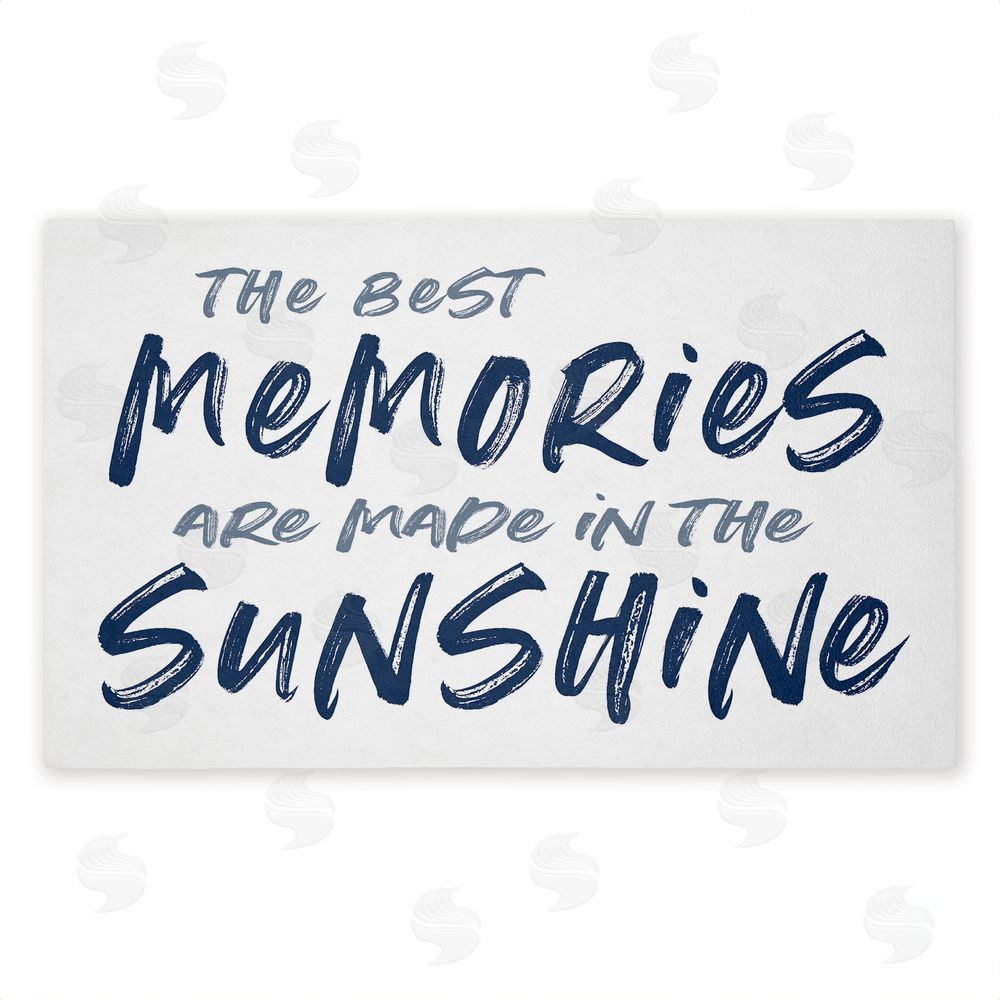 Lettered and Lined Best Memories In Sunshine Unwoven Outdoor Door Mat