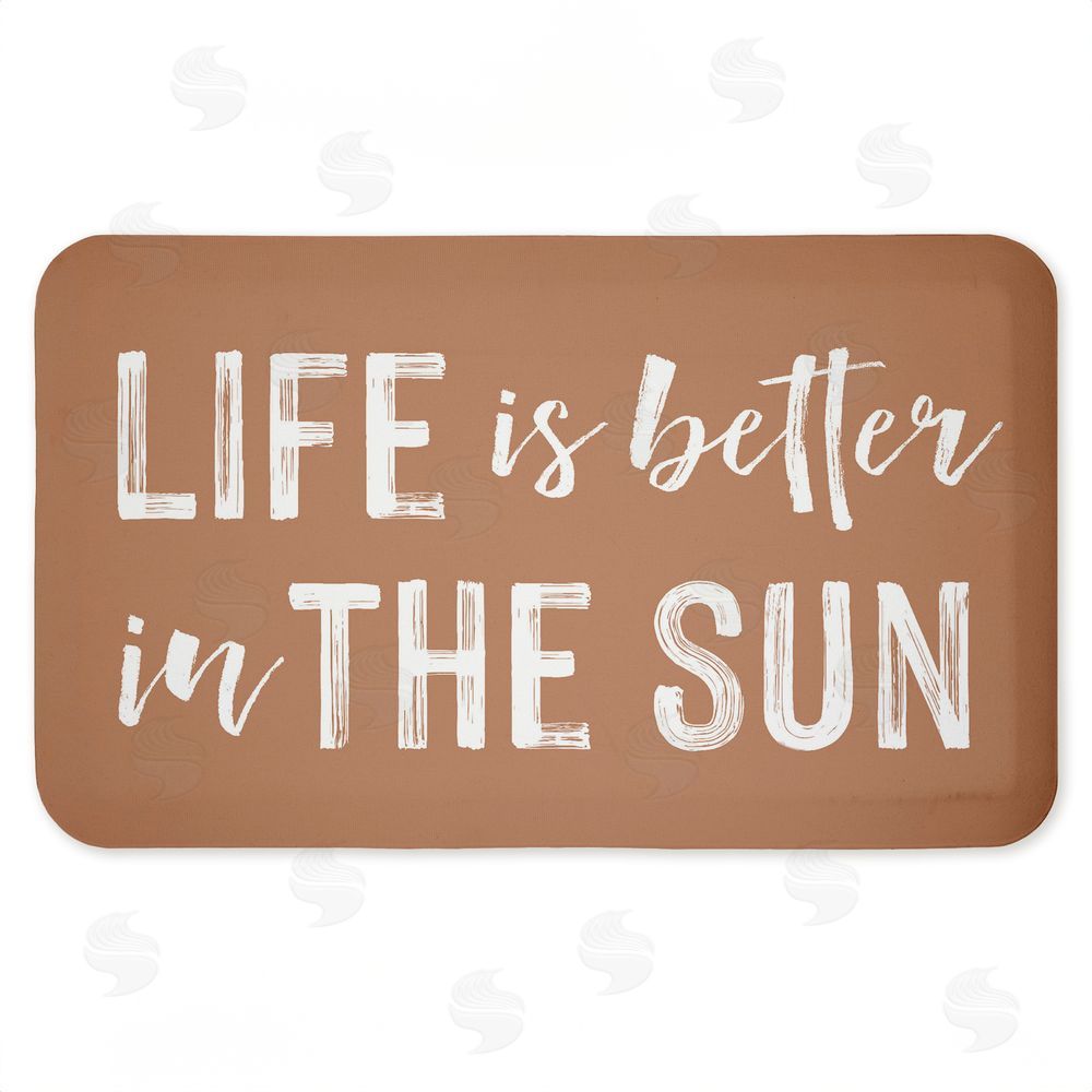 Lettered and Lined Better In The Sun Kitchen Floor Mat