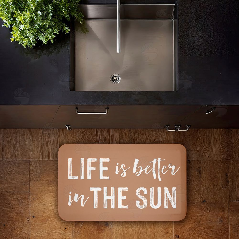 Lettered and Lined Better In The Sun Kitchen Floor Mat