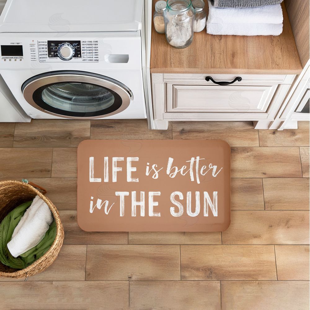 Lettered and Lined Better In The Sun Kitchen Floor Mat