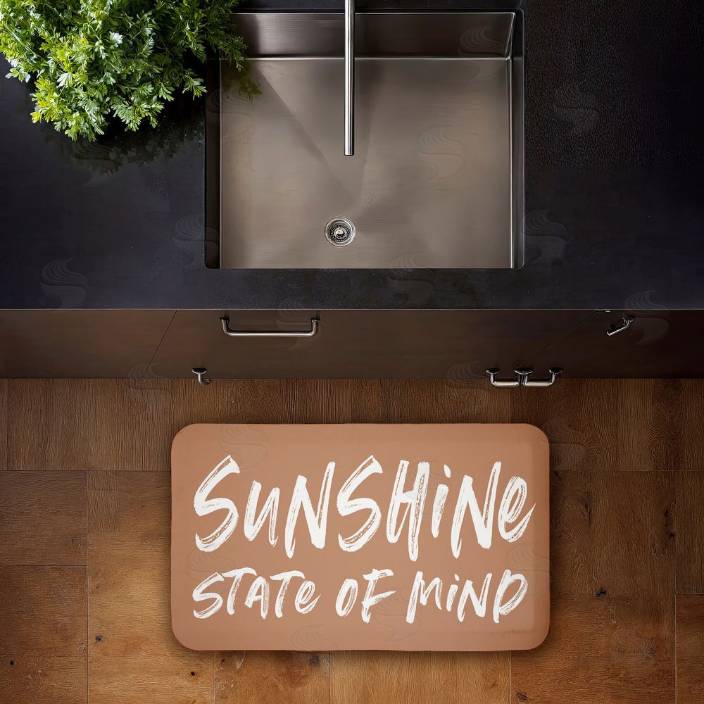 Lettered and Lined Sunshine Summer Sentiment Kitchen Floor Mat