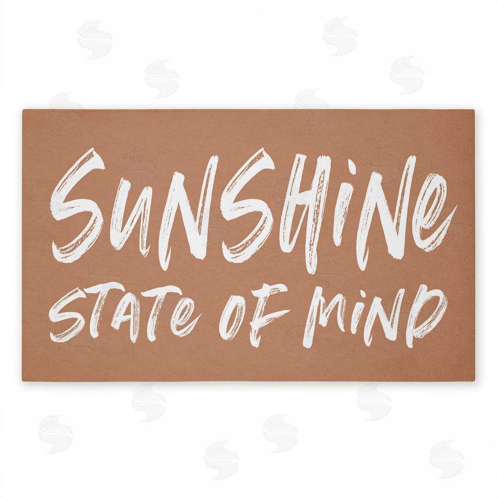 Lettered and Lined Sunshine Summer Sentiment Unwoven Outdoor Door Mat
