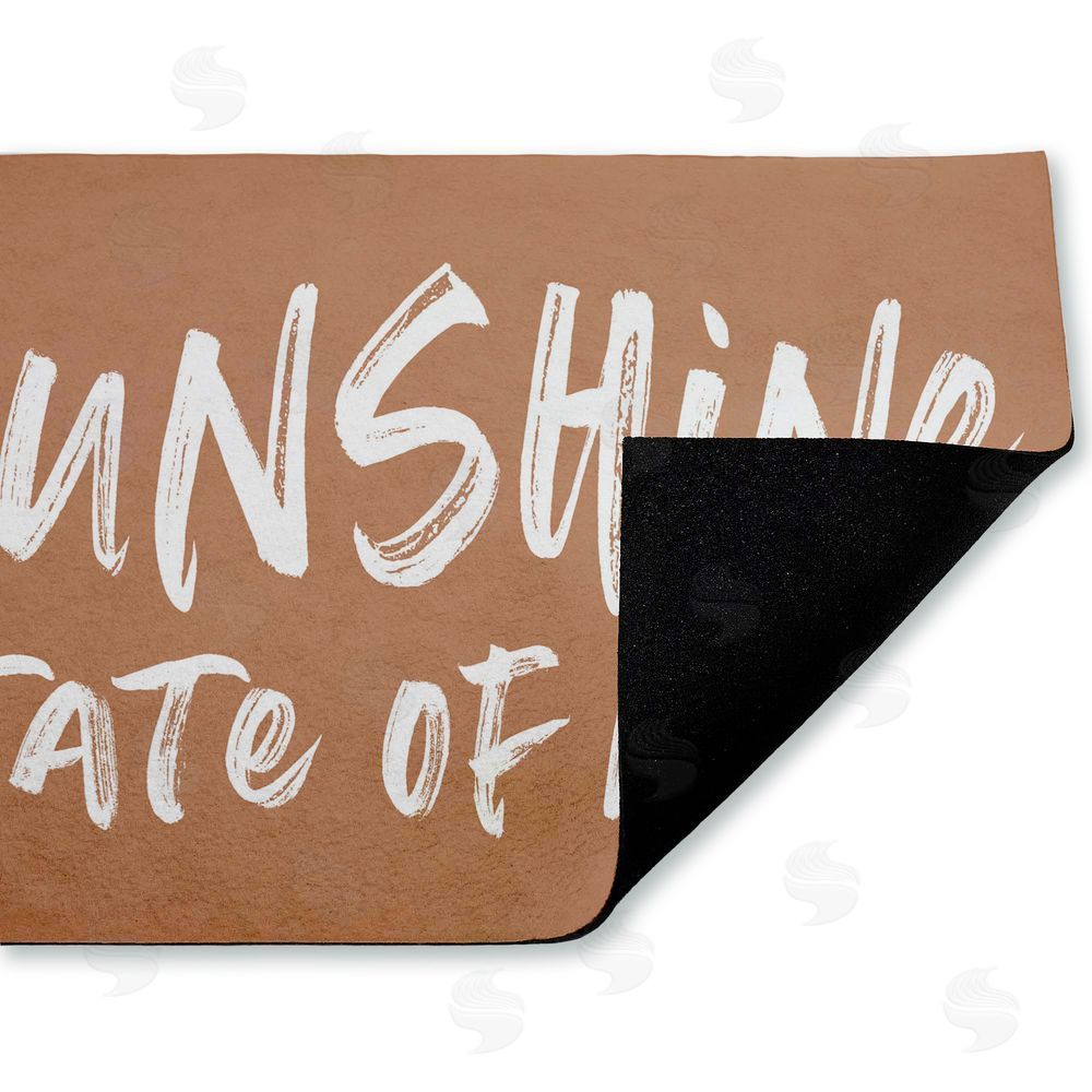 Lettered and Lined Sunshine Summer Sentiment Unwoven Outdoor Door Mat