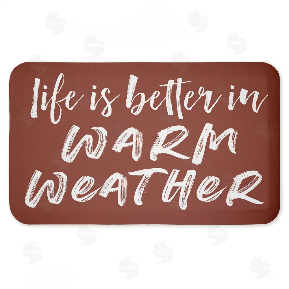 Lettered and Lined Better In Warm Weather Kitchen Floor Mat