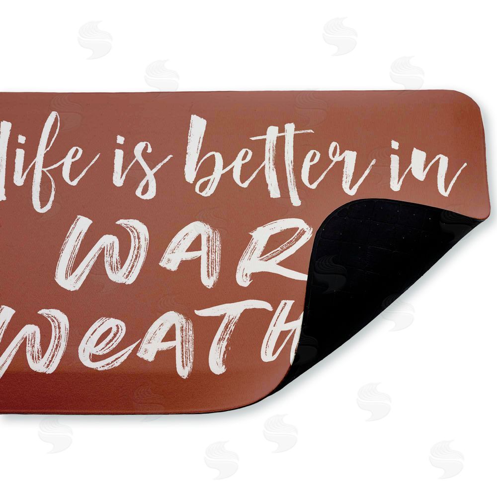 Lettered and Lined Better In Warm Weather Kitchen Floor Mat