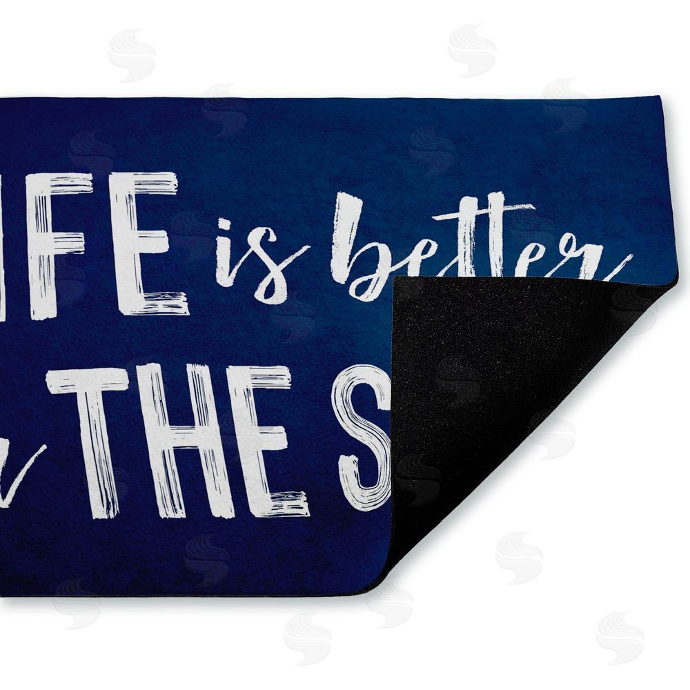 Lettered and Lined Better In The Surf Sentiment Unwoven Outdoor Door Mat