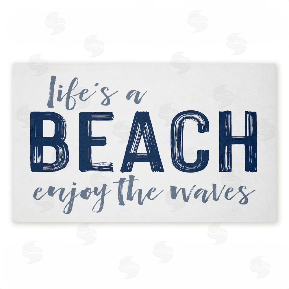 Lettered and Lined Life's A Beach Enjoy Unwoven Outdoor Door Mat