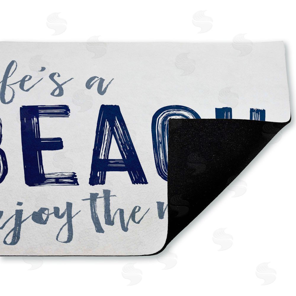Lettered and Lined Life's A Beach Enjoy Unwoven Outdoor Door Mat