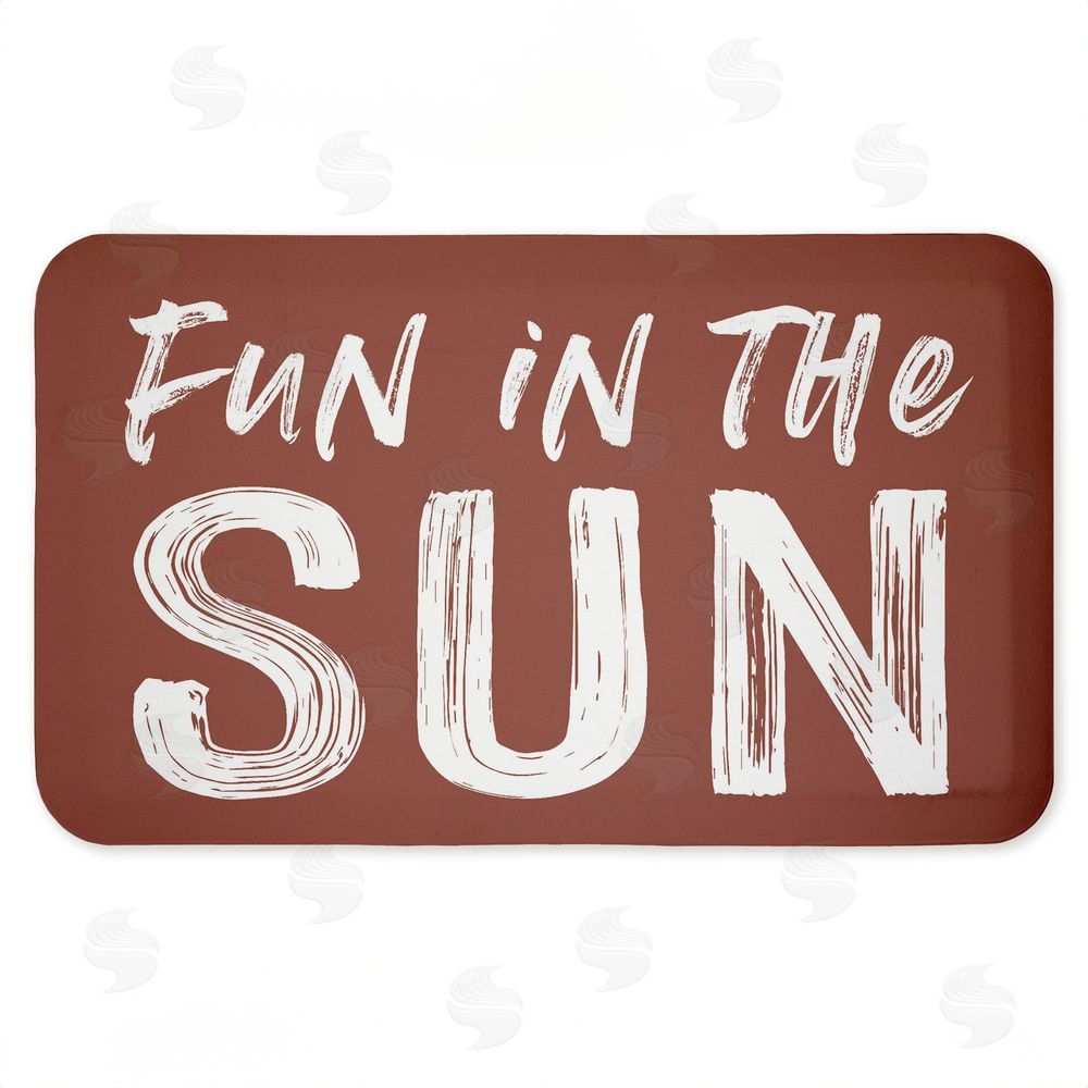 Lettered and Lined Fun In The Sun Sentiment Kitchen Floor Mat