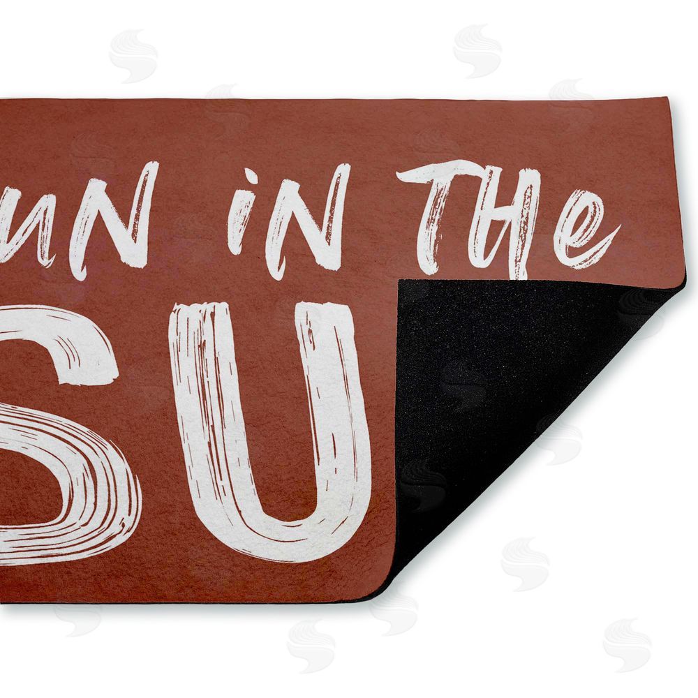 Lettered and Lined Fun In The Sun Sentiment Unwoven Outdoor Door Mat