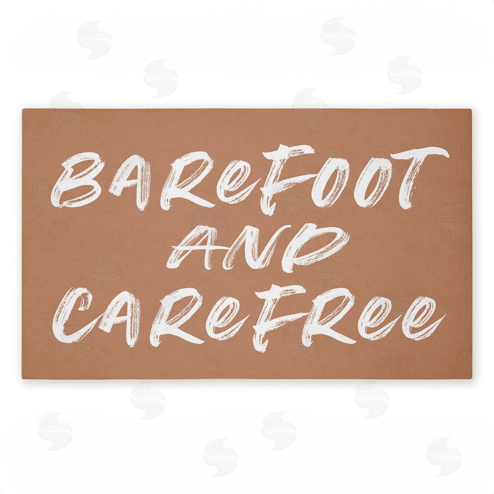 Lettered and Lined Barfoot & Carefree Summer Unwoven Outdoor Door Mat
