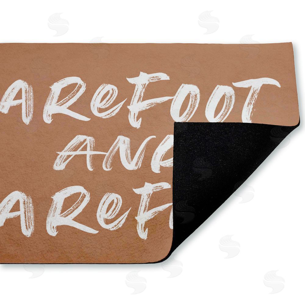 Lettered and Lined Barfoot & Carefree Summer Unwoven Outdoor Door Mat