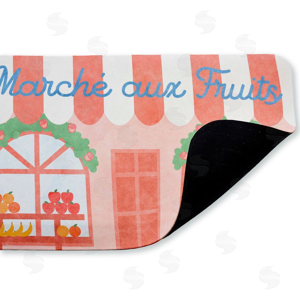 Stupell Studio French Fruit Market Kitchen Kitchen Floor Mat