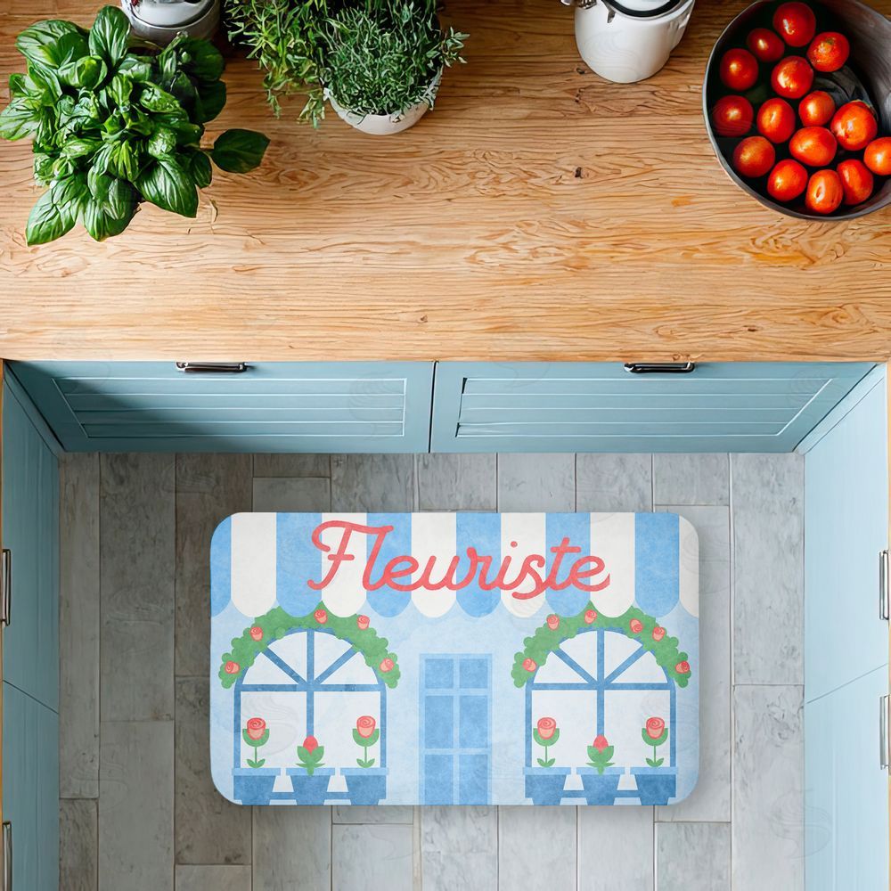 Stupell Studio Florist Shop Display Windows Kitchen Floor Mat