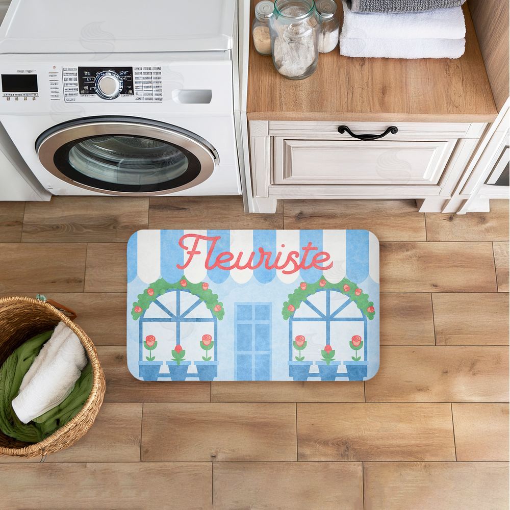 Stupell Studio Florist Shop Display Windows Kitchen Floor Mat