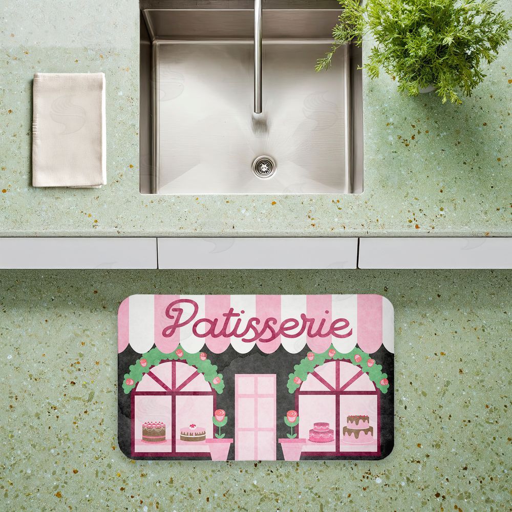 Stupell Studio Kitchen Patisserie Cakes Kitchen Floor Mat