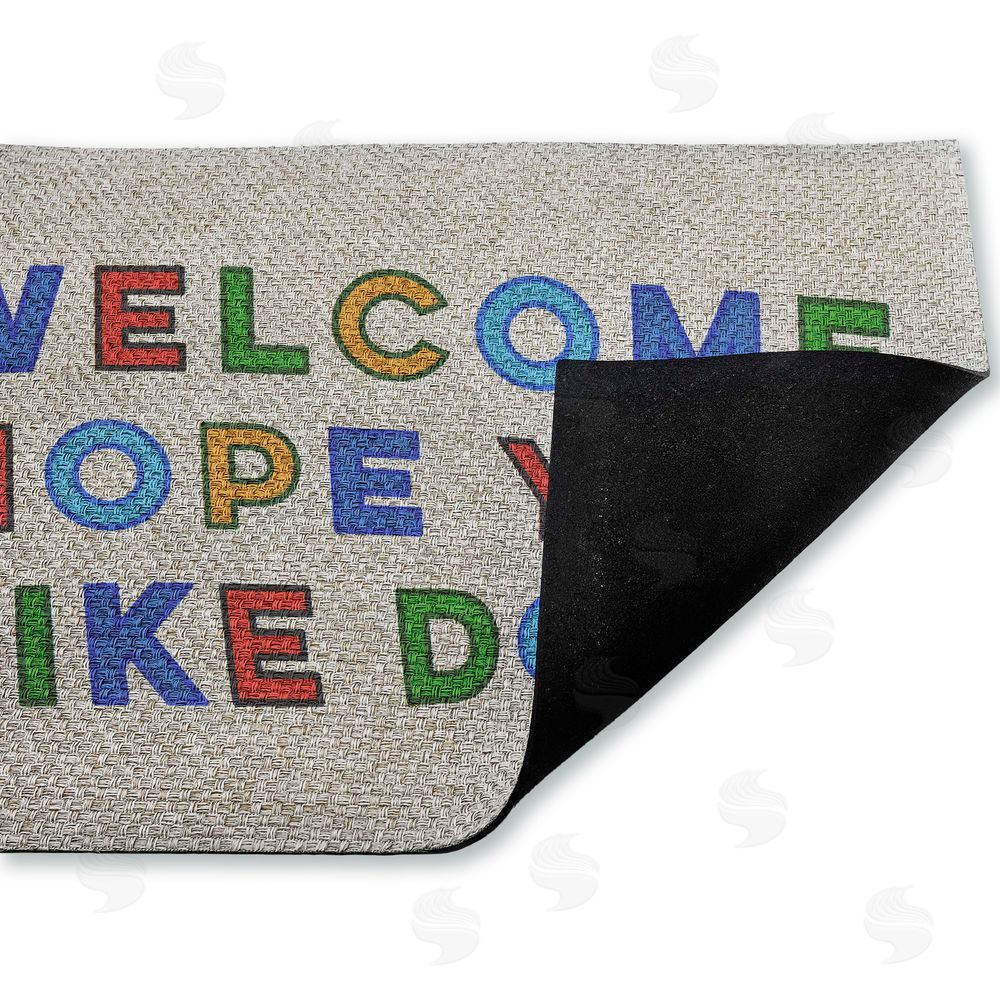 Stupell Studio Hope You Like Dogs Greeting Outdoor Faux Sisal Door Mat